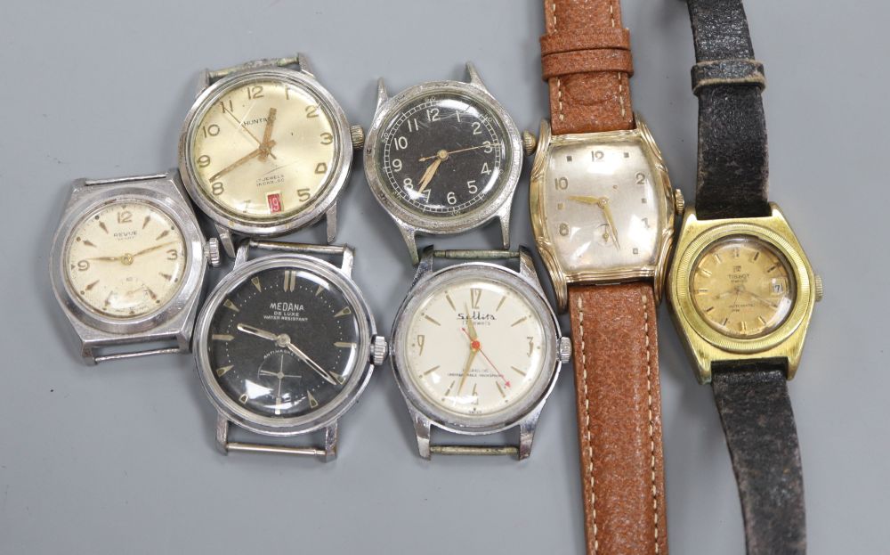 A Revue Sports watch and six other wrist watches